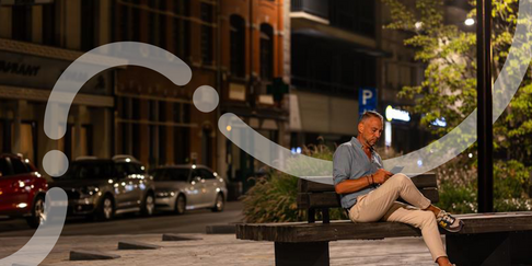 Energiezuinige straatverlichting met ledlampen in Vlaanderen Afbeelding van straatverlichting met ledlampen in Vlaanderen