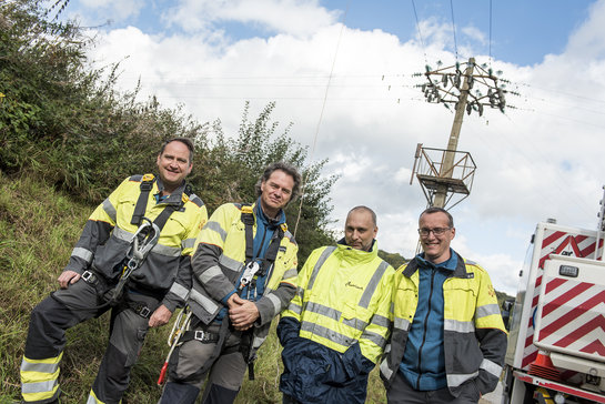 Collega’s in crime: Geert Bynens, Freddy Kuijpers, Timmy Janssens en Alain Dries