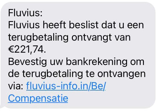 Valse Sms Of Whatsapp-bericht | Fluvius